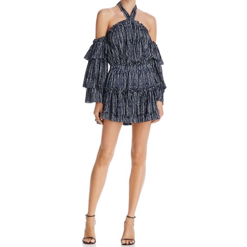 Misa Los Angeles olivya mini dress in navy NWT